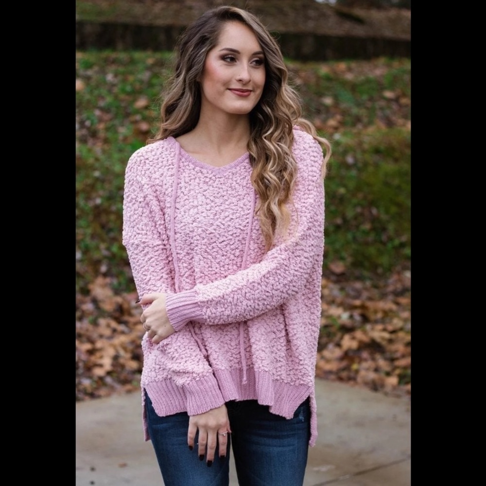 Pink Popcorn Pullover